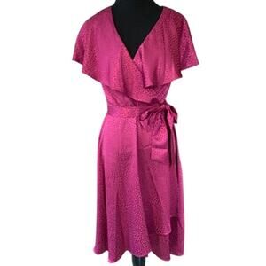NEW with Tags DKNY Mulberry Silky Wrap Dress Size 2